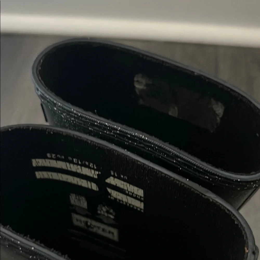 Hunter Kids Black Glitter Rain Boots